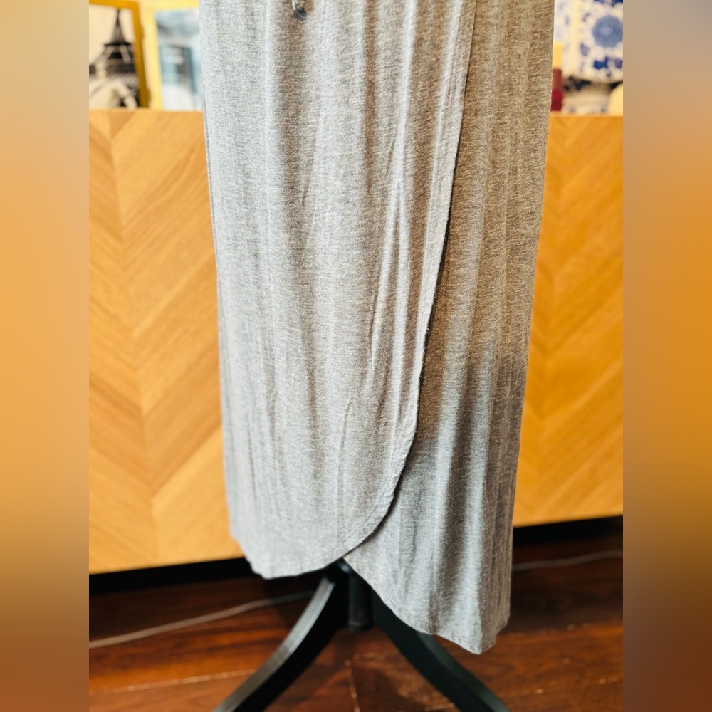 JOE FRESH Gray Sleeveless Maxi Dress sz Large - Picture 9 of 11